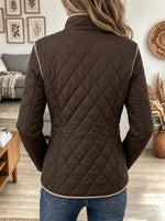 Women's Contrast Trim Quilted Jacket
