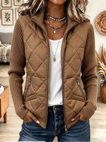 Women's Rib-Sleeved Quilted Jacket