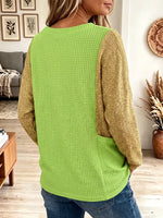 Vintage Elegant Waffle Knit Shimmering Gold Shirt