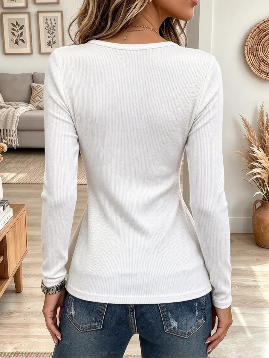 Retro Elegant Chic Round Collar Art Casual Stylish Long Sleeve Shirt