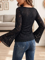 Vintage Elegant Patchwork Lace Shirt