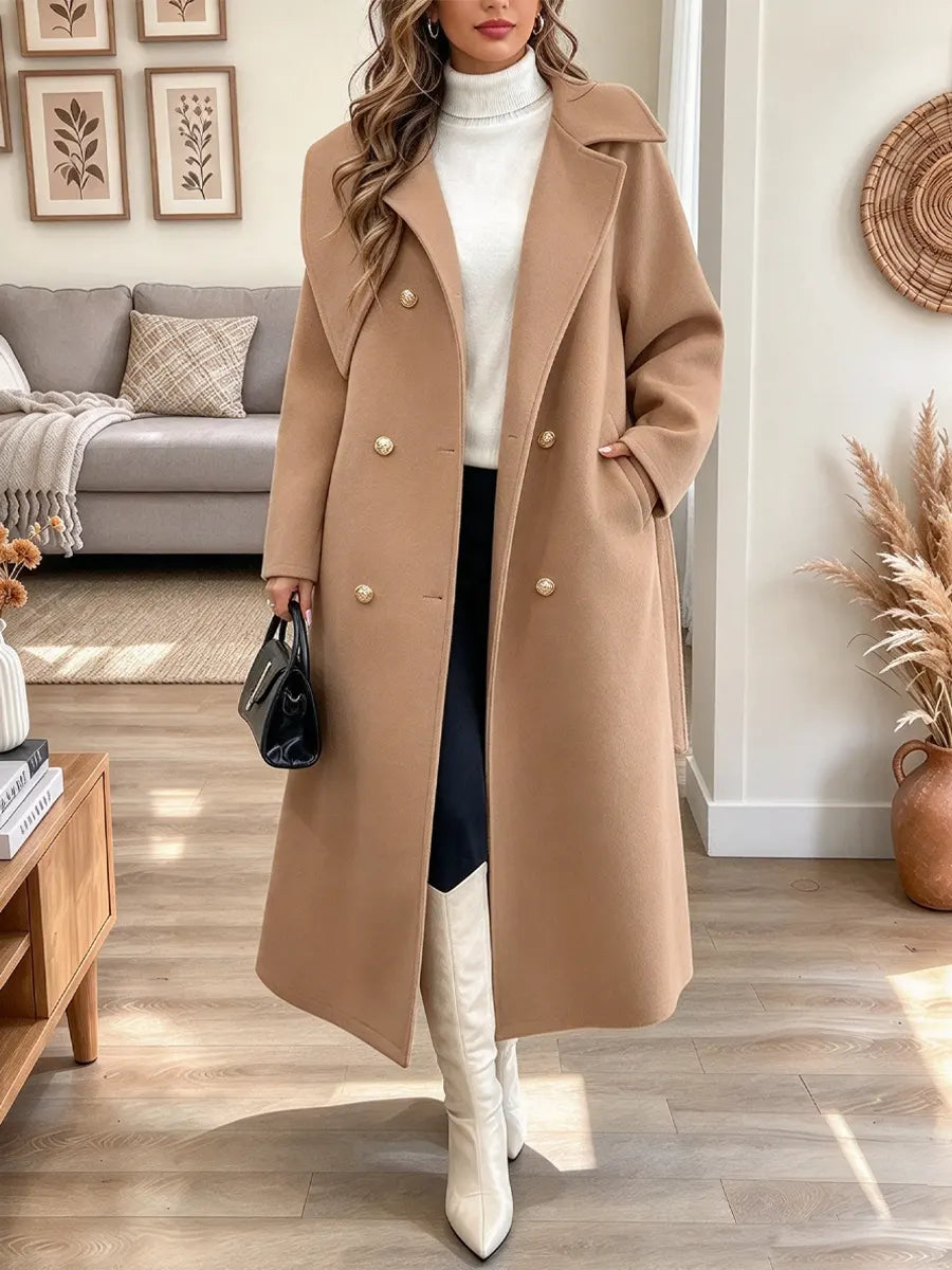 Retro Chic Art Casual Stylish Long Sleeve Cozy Lapel Coat
